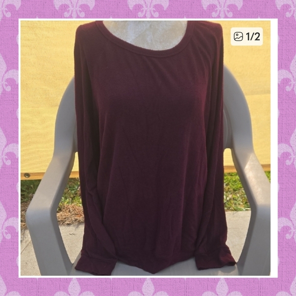 Buffalo David Bitton Deep Burgundy Long Sleeve Sweater Size Xl - Picture 1 of 2